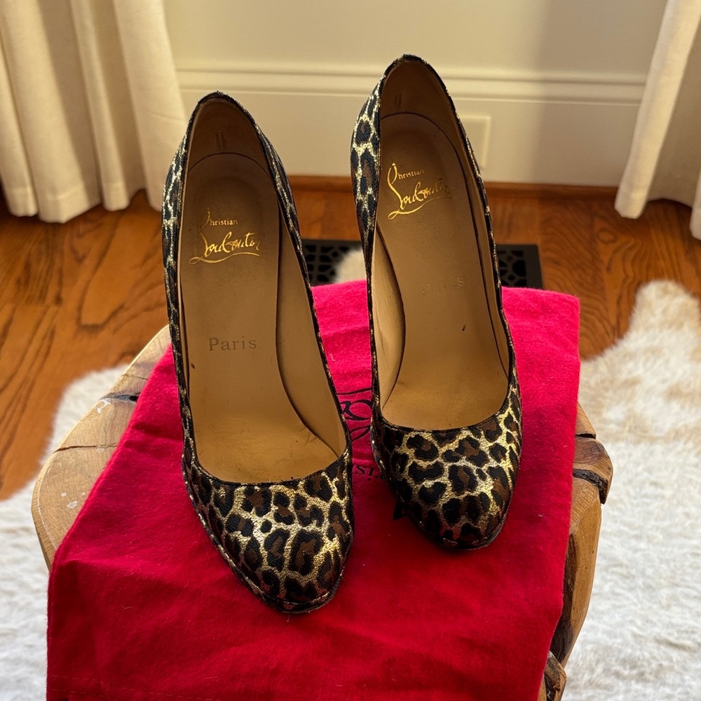 Christian Louboutin Leopard Print Heels